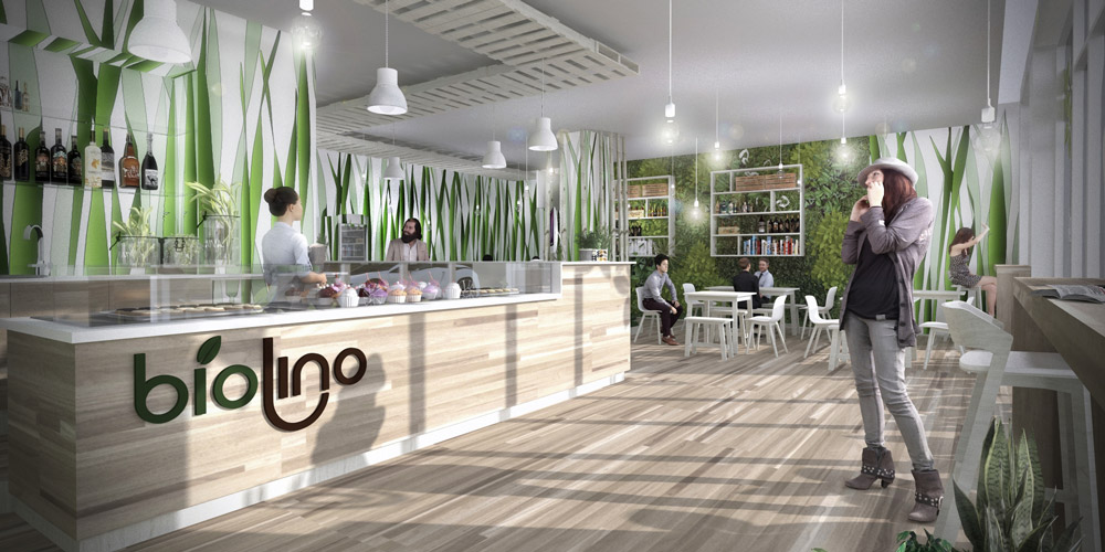 Bio Lino Caffè in Aulla - Interior Design - Branding - Marco Bonfigli Architect